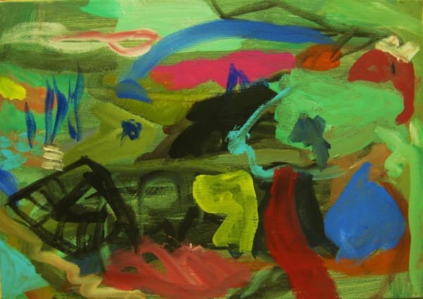 FIONA STANBURY ‘The Last Light.’ Acrylic on canvas, 30 x 21 cm 2021 £700