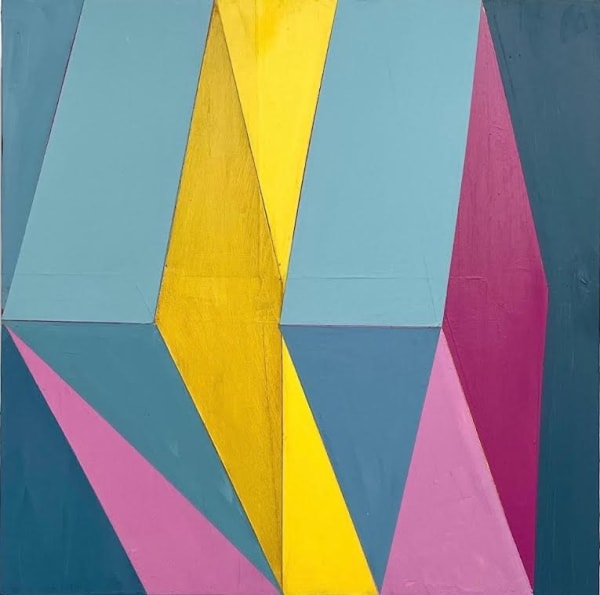 VICTORIA THRELFALL Emblazon 30x30 Acrylic on wood panel £1,800