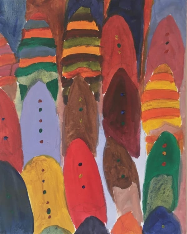 NICK KELLY 50 x 40cm acrylic on canvas £350