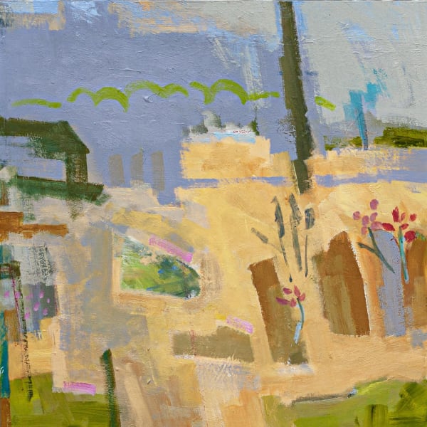 CLIVE PATTERSON Garden Series - 1 40 x 40 cm ( 46 x 46 cm framed ) Acrylic on board £480