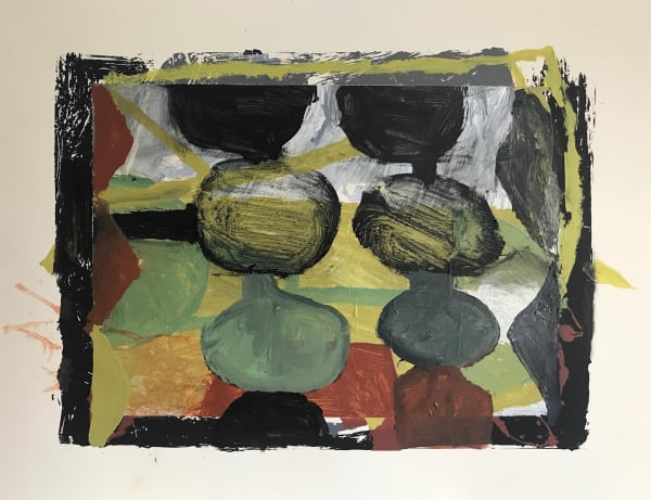 ROSEMARY VANNS Kalamazoo Image size 30cm x 40cm Framed size 51cm x 61cm Acrylic on screenprint on paper £400