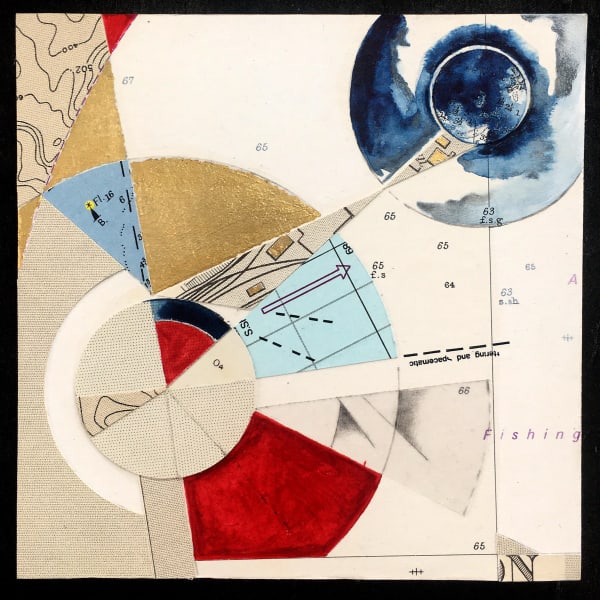 MATT WARD Rational Horizon 12.5cm x 12.5 cm (unframed dims) Original Collage £250