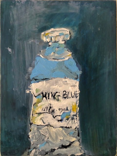 Heather Boxall 'Kings Blue' Oil on Gesso board 20 x 15cm £400