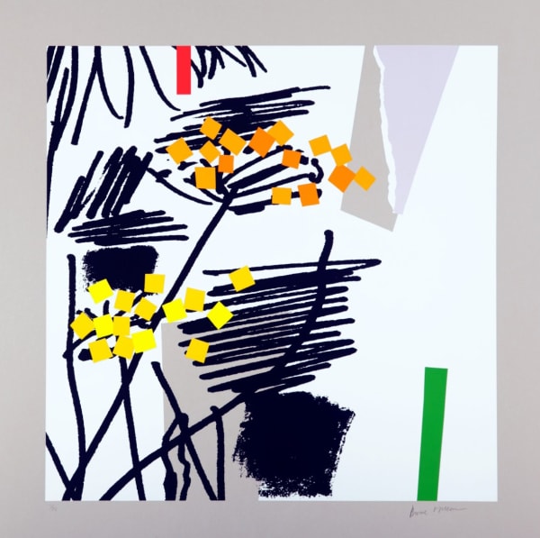 BRUCE MCLEAN Cool White Spring 2021 Silkscreen Print 74 cm x 75 cm Edition of 75 Copyright The Artist