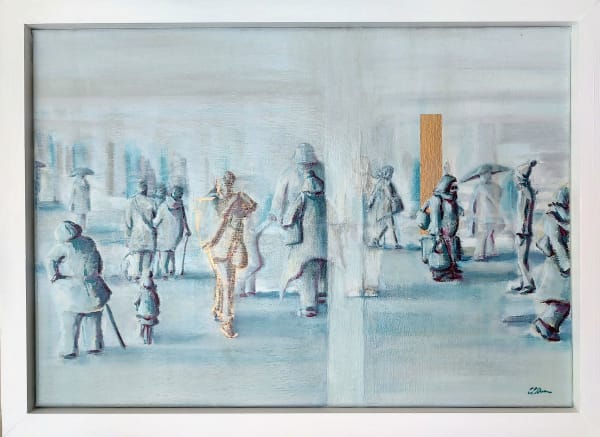 Emma Elizabeth Owen Cold Blue 2023 33.7 x 46.1cm oils on canvas £720