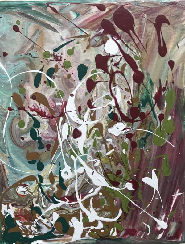 Jeremy Wilson Spring Notes 2022 30 x 24cm acrylic on canvas £200