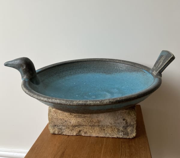 Marilyn Williams Bird Bath 2022 46cm wide stoneware clay £250