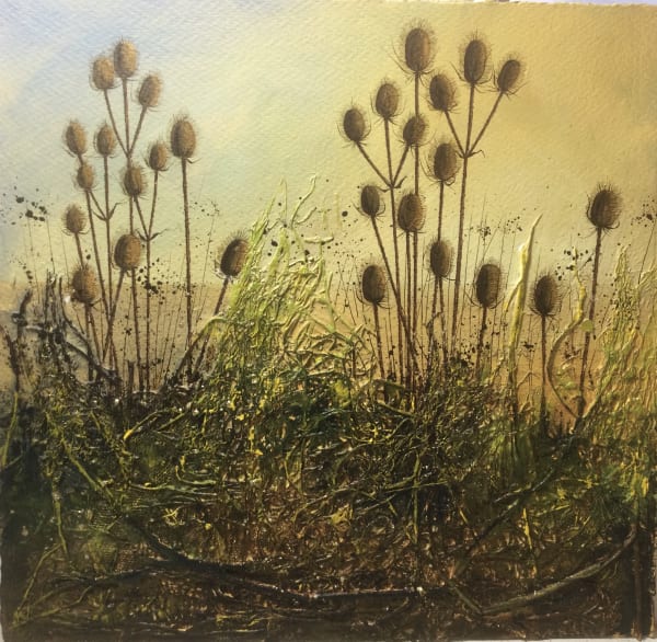 Peter Hayes-Watkins Tangle of Teasels 3D mixed media 56 x 57cm £485