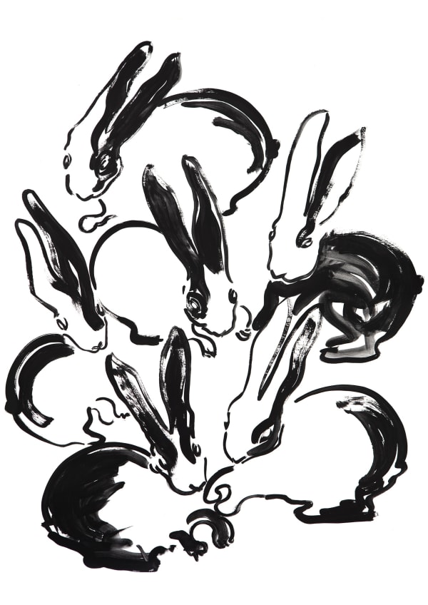 Jane Dickins Black and White 2022 68 x 50cm acrylic and ink on paper £400