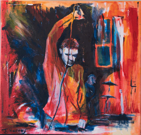 Josie Harvey Troy 2023 40 x 40cm acrylic on canvas £350