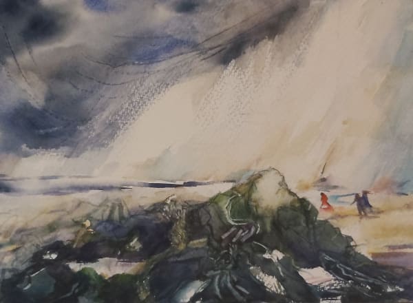 Joy Stephens The Futility of Resistance 2023 22 x 30cm watercolour £400