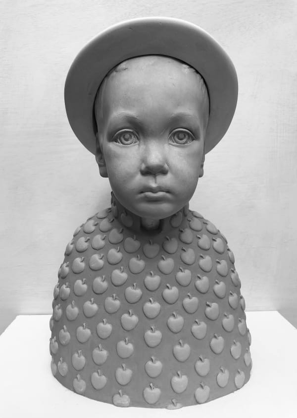 Paul & Laura Carey Through the eyes of Alice Jesmonite, wood and paint. 164cm x 59cm POA