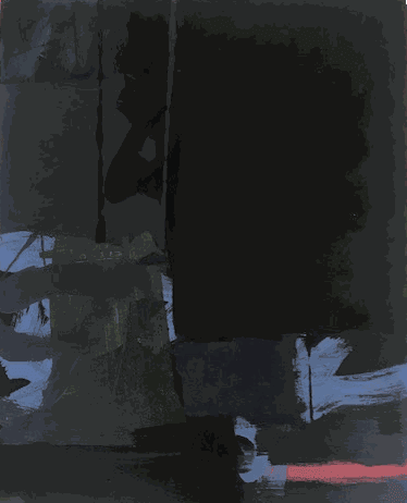 Gillian Ingham Black Acrylic on canvas 50cm x 40cm £1600