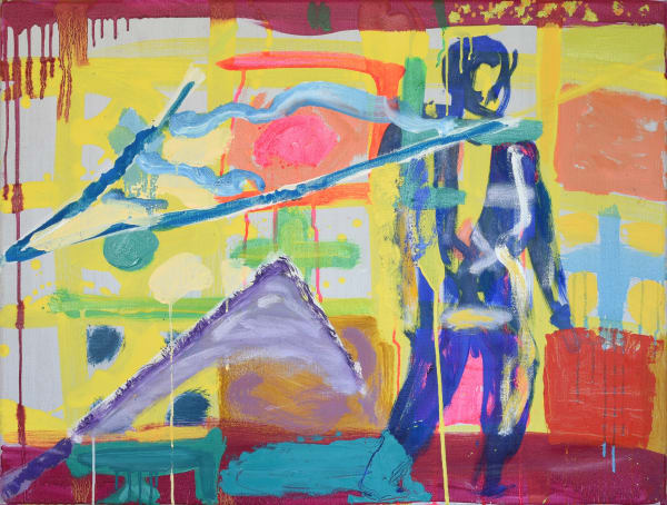 Joshua Uvieghara Untitled (Transient Wall) Oil and tempera on canvas 60cm x 80cm £2164