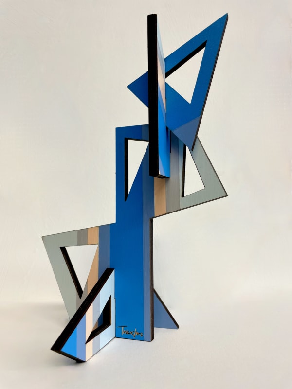 Lisa Traxler Infant Hand painted acrylic on birch plywood, signed, plinth based 20cm x 14cm £335