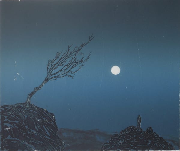 Peter Wareham MOONRISE Etching/relief print Edition 4 of 5 69 x 41cm £250 (unframed)