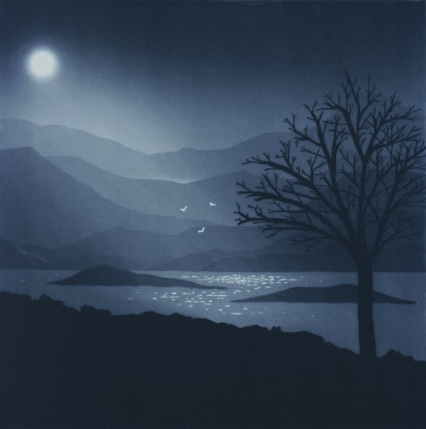 Angela Brookes FULL MOON Photopolymer Gravure Edition 6 of 30 40 x 40cm £210 (framed £160 (unframed)