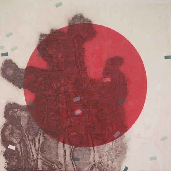 J. Yuen Ling Chiu IMPROVISATION 5, VARIATION 2 Unique multiplate etching Unique 64 x 64cm £565 (framed)