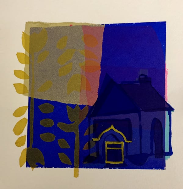 Laura Reiter LITTLE HOUSE IN THE PARK Screen print Edition of 8 17 x 17cm £295 (framed)