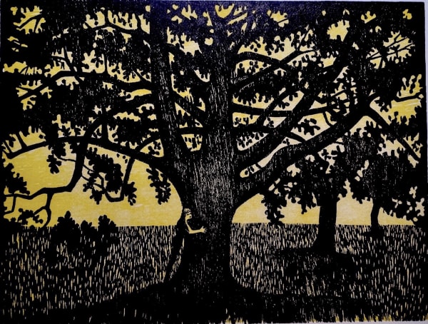 Susan Short NATURE LOVER Woodcut Edition 3 of 5 63 x 53cm £260 (framed) £200 (unframed)