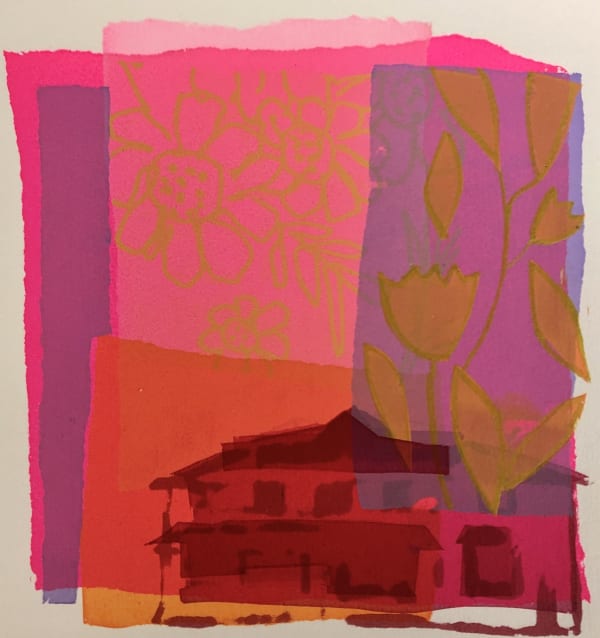 Laura Reiter TEA ROOM AT KEW Screen print Edition of 6 20 x 20cm £315 (framed)