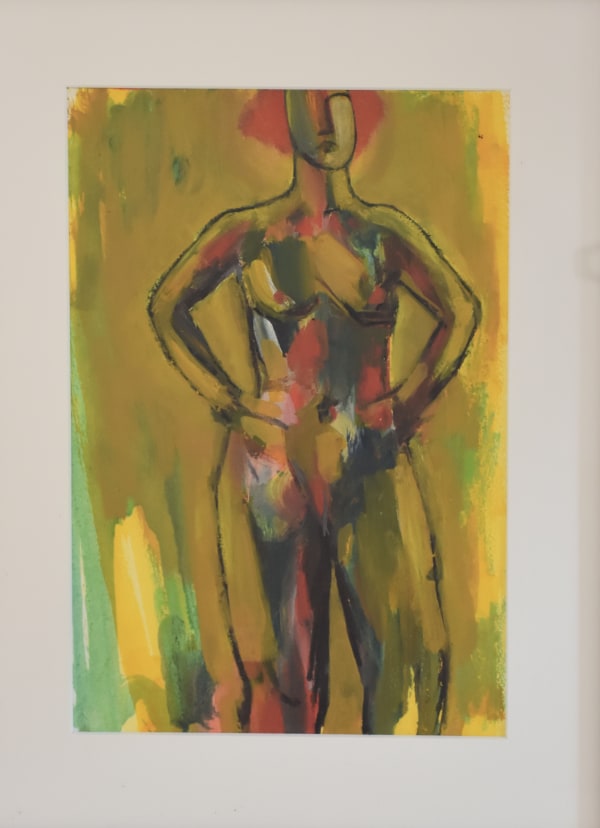 Carol Goodchild Defiant Nude Acrylic and watercolour on paper 47 x 36cm £500