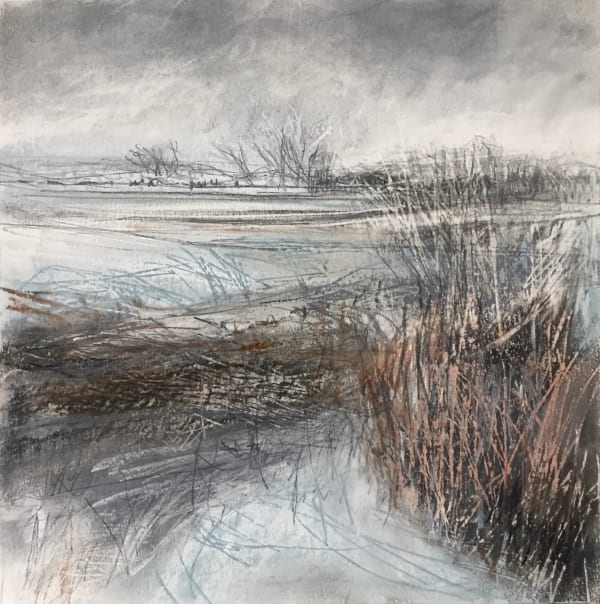 ‘Tangle’ Janine Baldwin pastel, charcoal and graphite on paper 23cm x 23cm £395