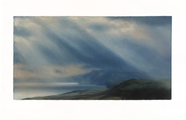 MATTHEW DRAPER Passing Rays, Jurassic Coast Series No.24 Pastel on paper 32 x 60cm £2250