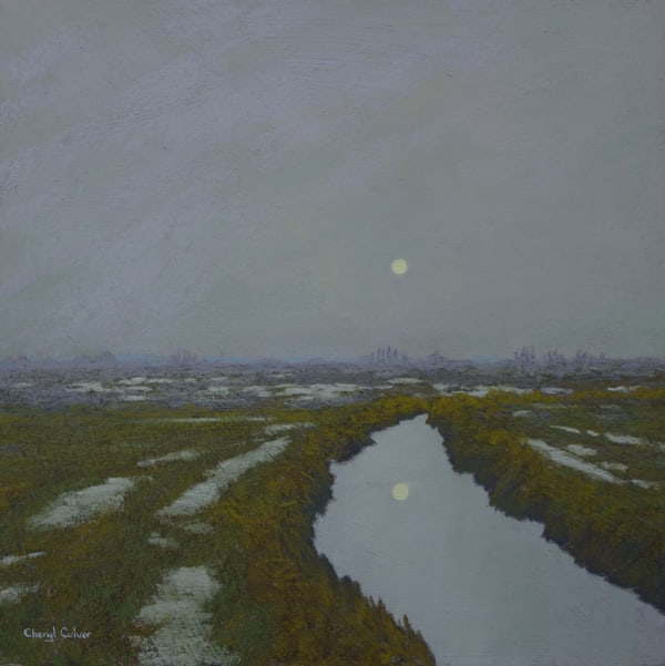 CHERYL CULVER Moon Pastel on paper Image Size 38cm x 38cm Framed Size 50cm x 50cm £695