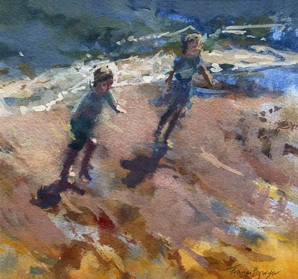 Francis Bowyer Best Friends Watercolour Framed- 34 x 34cm Unframed- 20 x 19cm £650