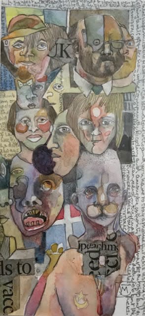 Colin Merrin You Have To Stay At Home Watercolour £235