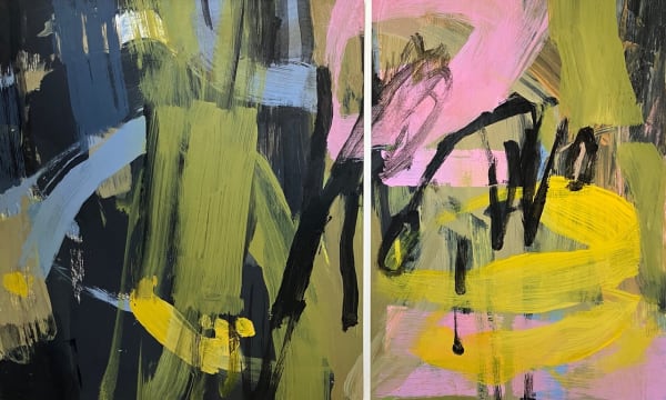 Jane Lewis Light Divide 2023 Acrylic on paper Framed- 36 x 51cm Unframed- 23 x 38cm £900