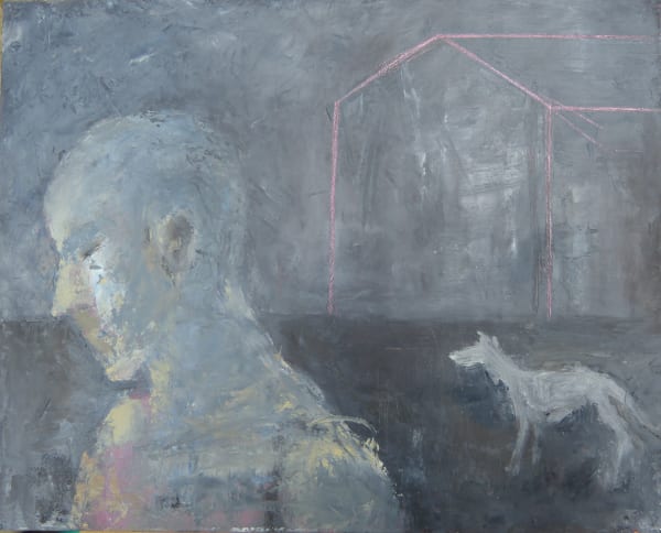 Caroline McAdam Clark Black Dog Oil 20 x 25 £500