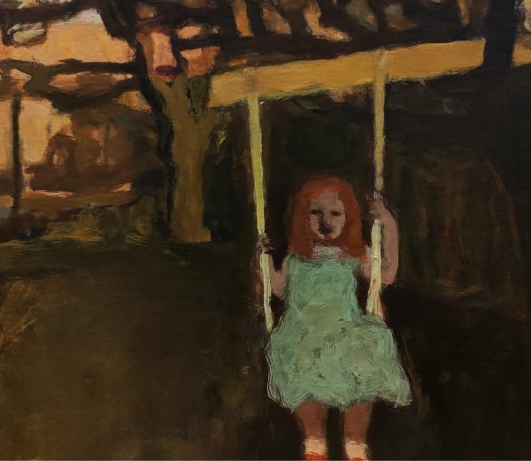 Bridget Moore Memory of a Blue Dress Gouache Framed - 35.5 x 38cm Unframed - 16.5 x 20.5cm £825