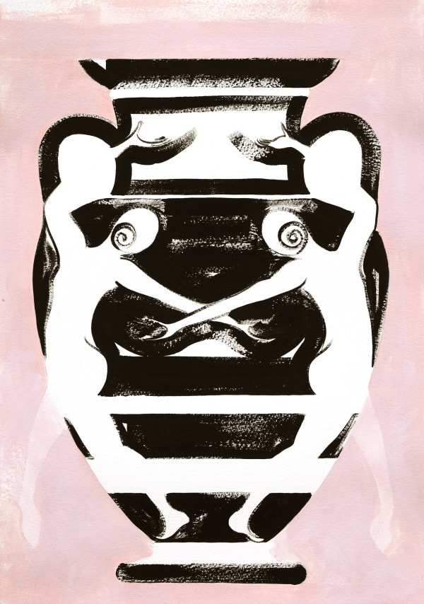 JANE DICKINS Fanfare 2025 Acrylic on paper 48 x 36cm (framed) SOLD