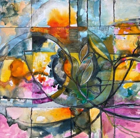 Original paintings by artist Carol Goodchild at contemporary art gallery Linden Hall Studio in Deal Kent Southeast Kent England London UK