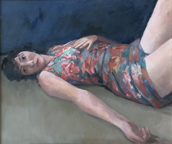Tom Espley The Actress Oil on board 74 x 64 cm
