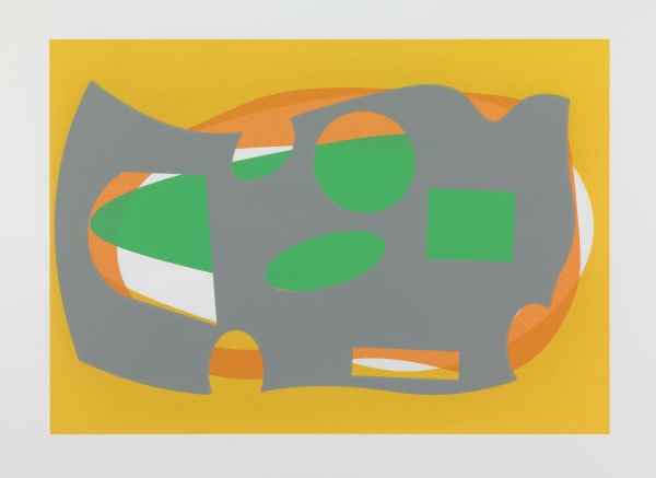 Jeff Lowe In the close distance no. 8, 2019 monoprint 42.5 x 54.3 cm