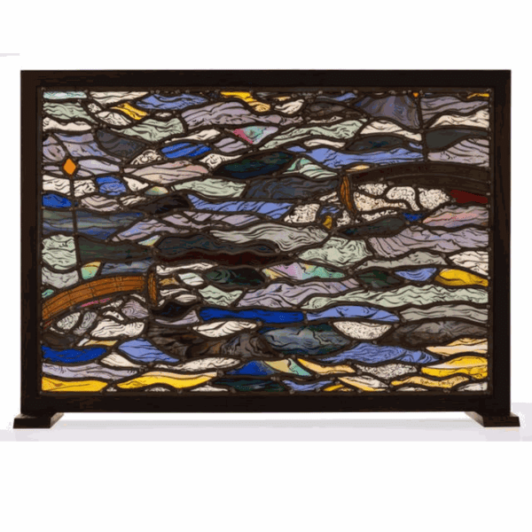 Two Deal Luggers by John Corley, Blown Glass at Linden Hall Studio, Two Studios in Deal Kent