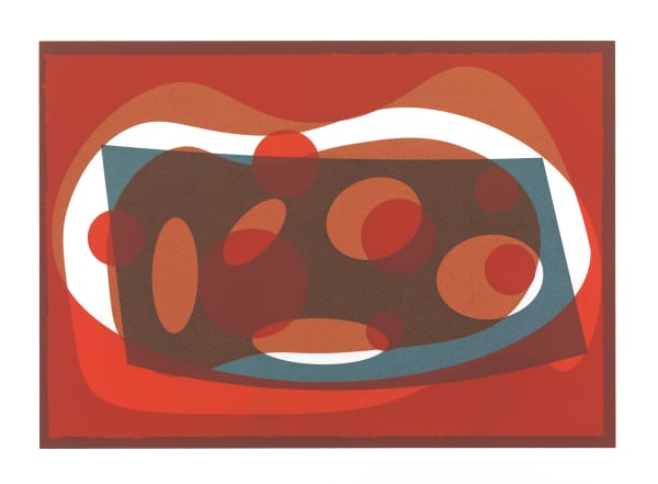 Jeff Lowe In the close distance no. 4, 2019 monoprint 42.5 x 54.3 cm