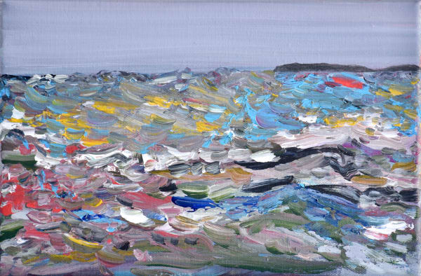 John Corley Winter Sea, 2020 acrylic on canvas 20 x 30 cm