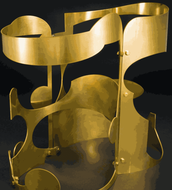 Jeff Lowe Act of Instance No. 23, 2021 polished brass 30 x 34 x 20 cm