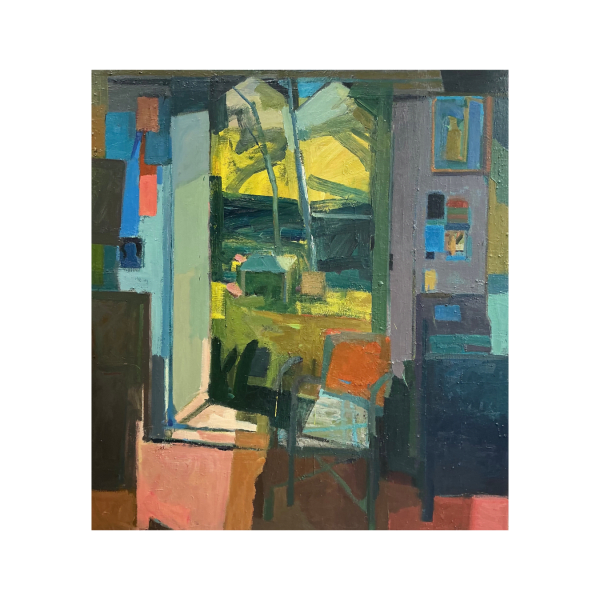Arthur Neal Studio and Garden, 2025 Oil on board 138 cm x 126 cm