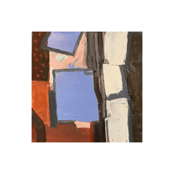 Arthur Neal Window, 2025 Oil on paper 31 cm x 31 cm