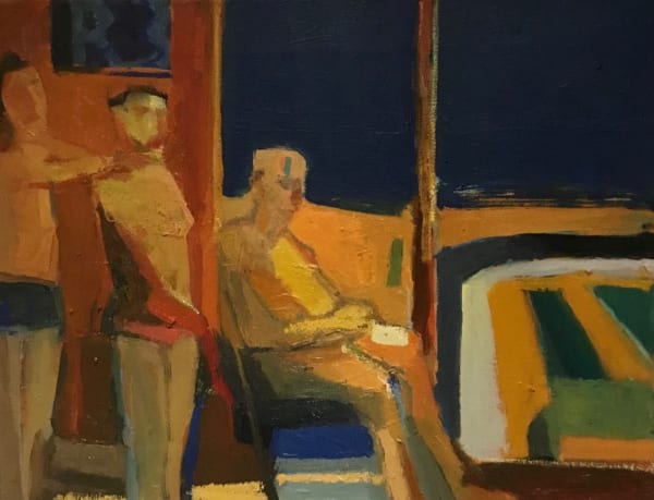 Arthur Neal BEACH HUT II, 2022 OIL ON CANVAS 45 x 56 cms