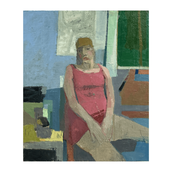 Arthur Neal Pink Dress V , 2025 Oil on board 112 cm x 97 cm