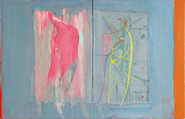 Ashley Hanson BOOK 19 - (Station to Station), 2020 oil on canvas 45 x 70 cm