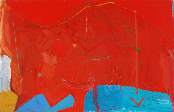 Ashley Hanson BOOK 13 - (red, rouge, rot, rojo....), 2020 oil on canvas 45 x 70 cm
