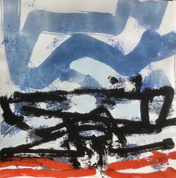 Arthur Neal SEASCAPE, 2022 GOUACHE ON PAPER 31 x 31 cms