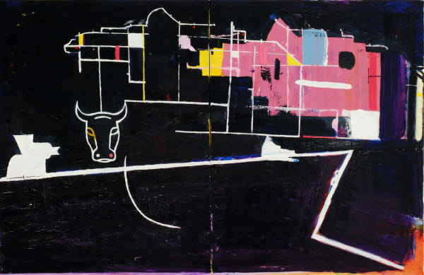 Ashley Hanson BOOK 14 - (Lost Souls), 2020 oil on canvas 45 x 70 cm